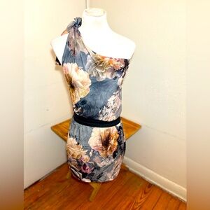 JRF Collections One Shoulder Silk Dress